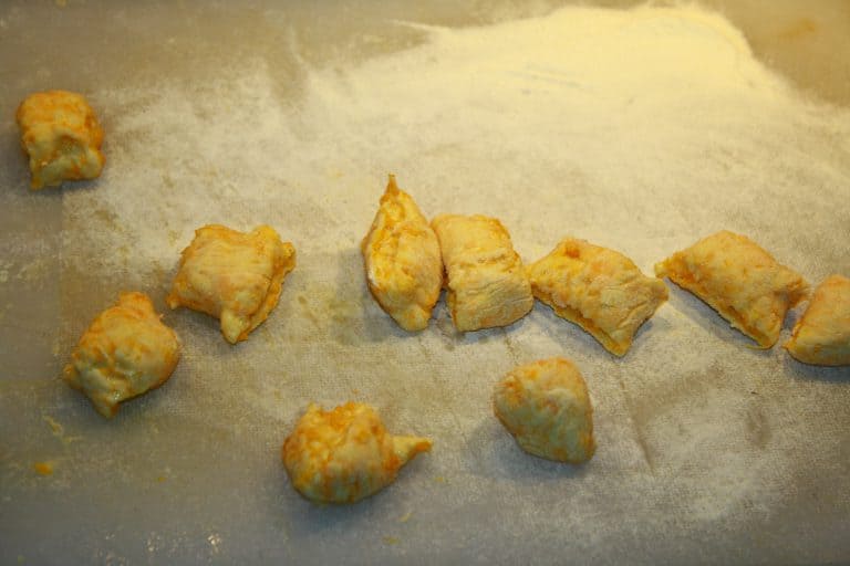 Dýňové gnocchi s rozmarýnem a rukolou