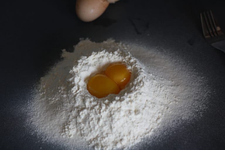 Čerstvé domácí těstoviny s pórkovým pestem