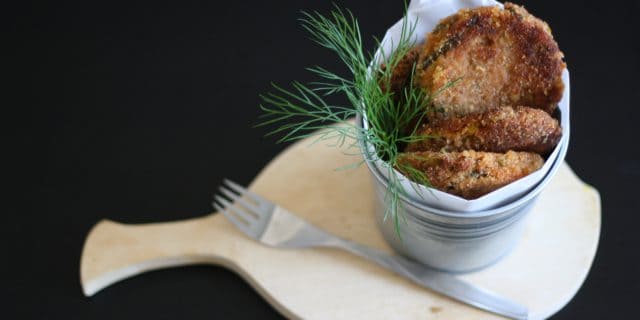 Karbanátky z pórku a bílých fazolí v tomatu