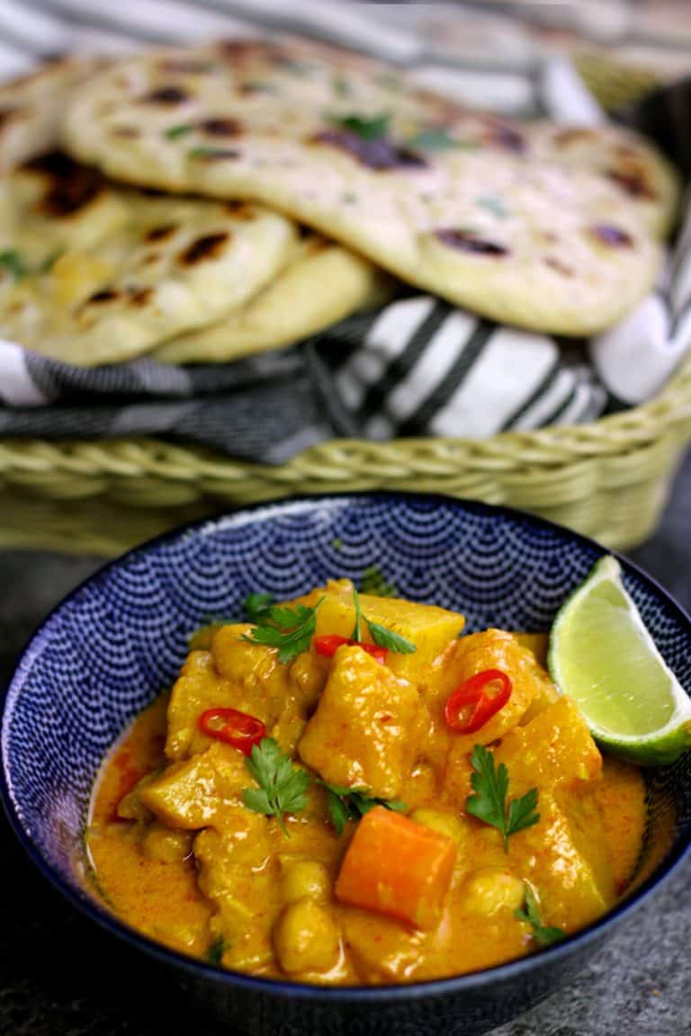 Dýňové curry s cizrnou a kokosovým mlékem