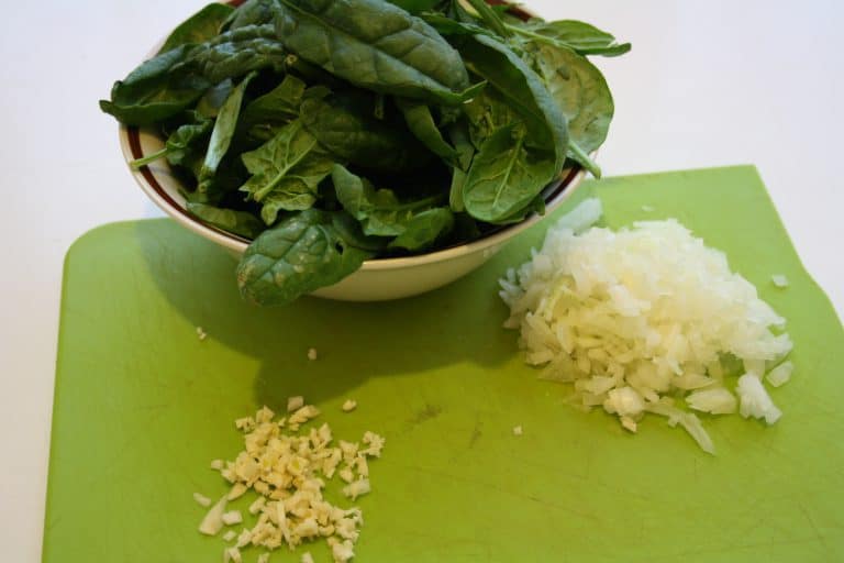 Palačinky se špenátem a se žampiony