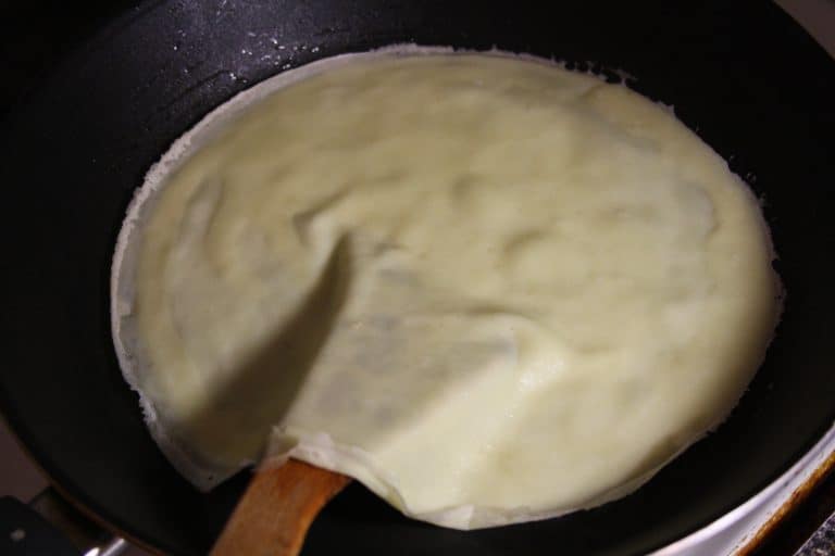 Palačinky se špenátem a se žampiony