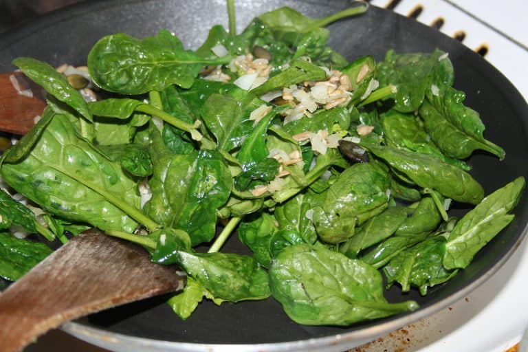 Palačinky se špenátem a se žampiony