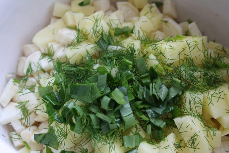 Petrželová polévka s koprem a medvědím česnekem