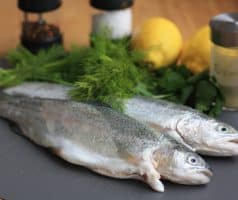 Pečený pstruh s citronem a bylinkami