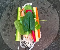 Čerstvé jarní závitky s kuřecím masem