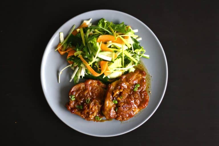 Vepřová krkovice s chilli a meruňkovým džemem