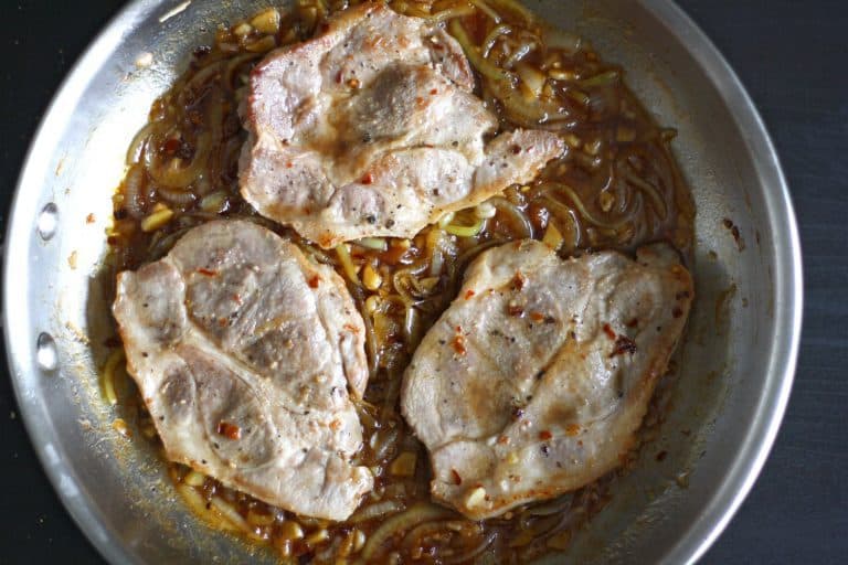 Vepřová krkovice s chilli a meruňkovým džemem