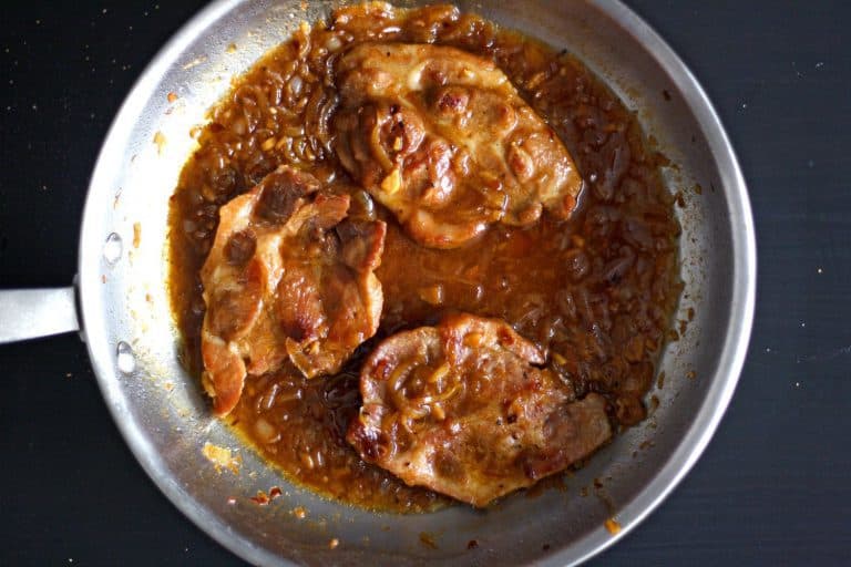 Vepřová krkovice s chilli a meruňkovým džemem