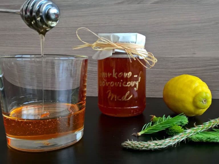 Domácí smrkovo-borovicový med z mladých výhonků