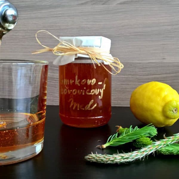 Domácí smrkovo-borovicový med z mladých výhonků