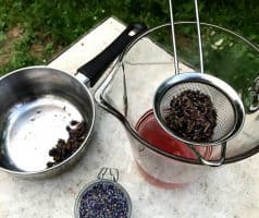 Levandulová limonáda (s medem a šampaňským)