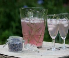 Levandulová limonáda (s medem a šampaňským)