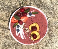 Ovocná smoothie bowl s jogurtem - postup - krok 4
