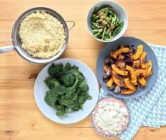 Salát s pečenou dýní, zelenými fazolkami a sýrem feta - postup - krok 5