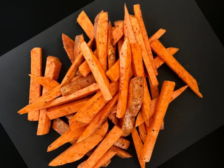 Batátové hranolky pečené v troubě