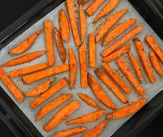 Batátové hranolky pečené v troubě