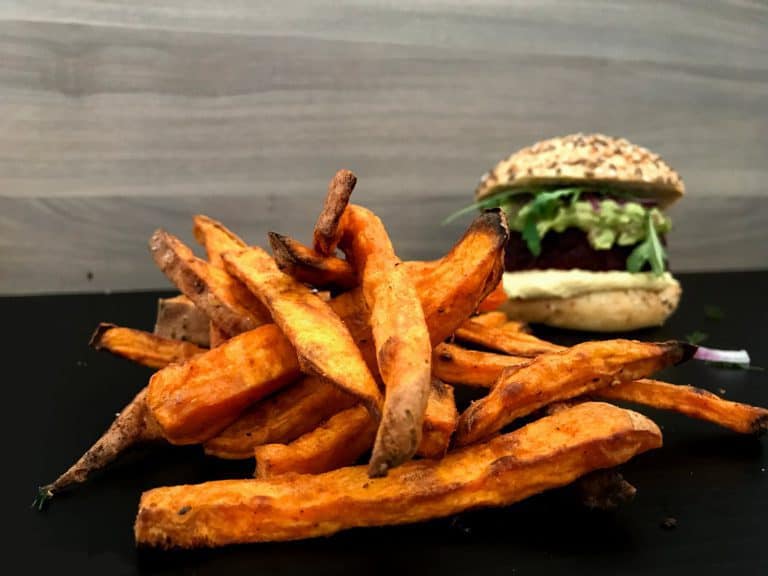 Batátové hranolky pečené v troubě