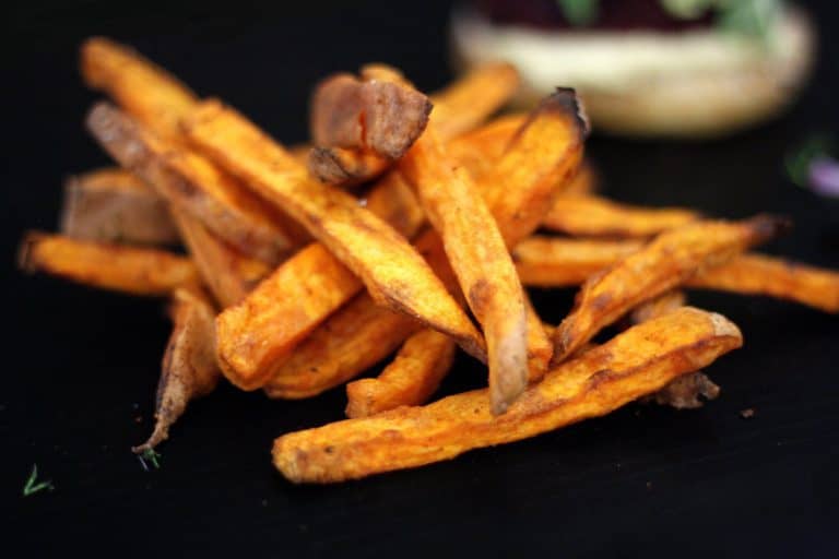 Batátové hranolky pečené v troubě