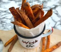 Batátové hranolky pečené v troubě