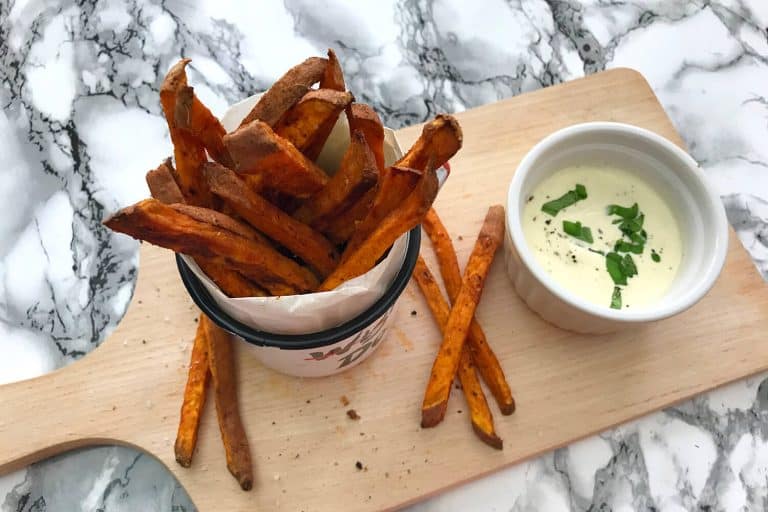 Batátové hranolky pečené v troubě