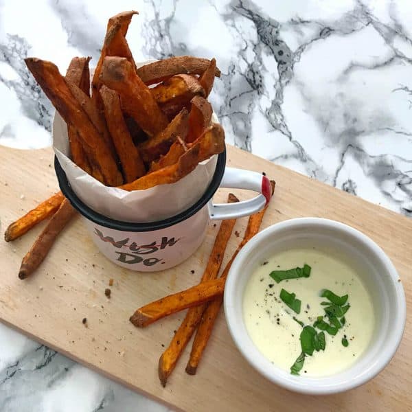 Batátové hranolky pečené v troubě