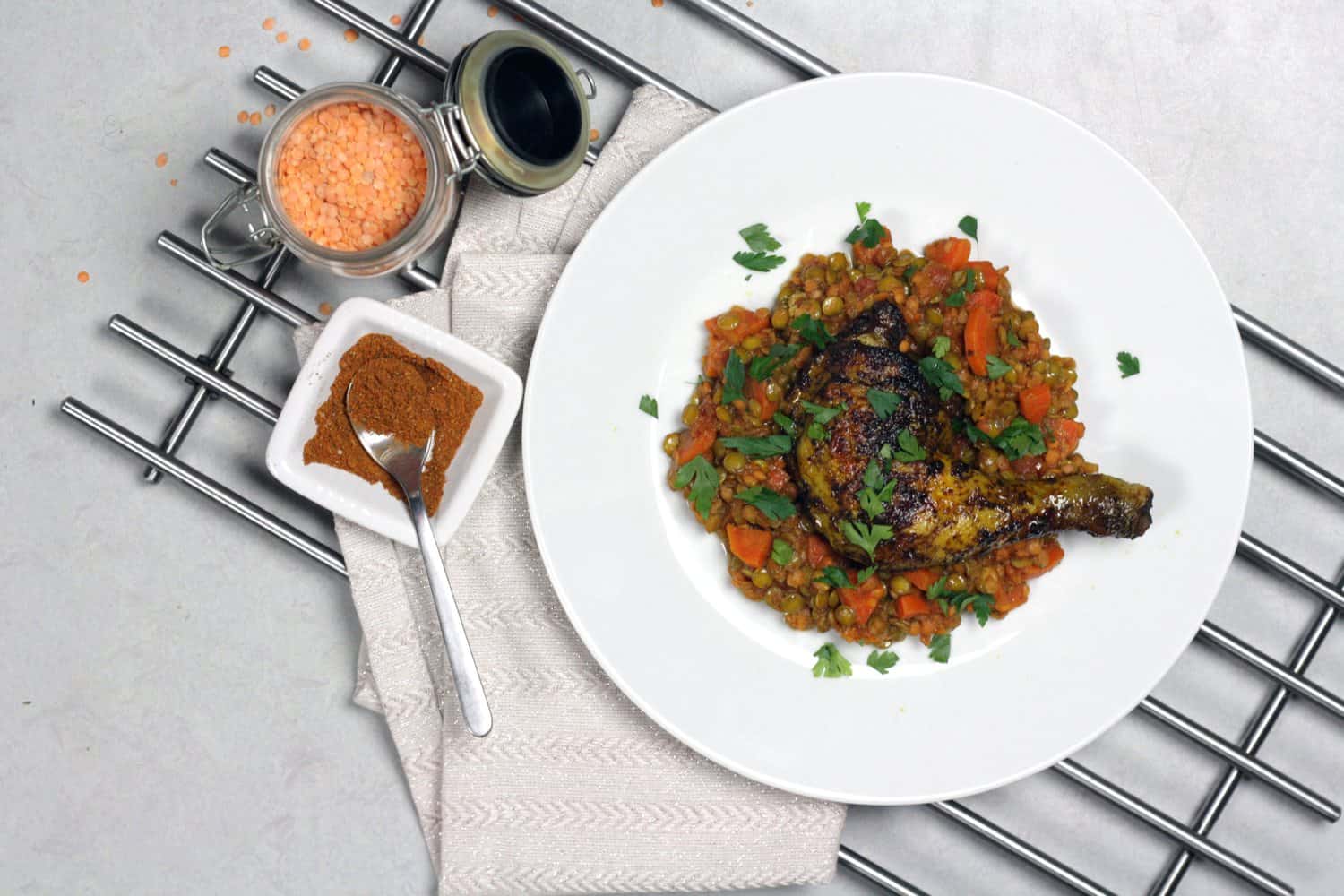 Pečené kořeněné berberské kuře