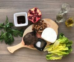 Carpaccio z červené řepy s granátovým jablkem