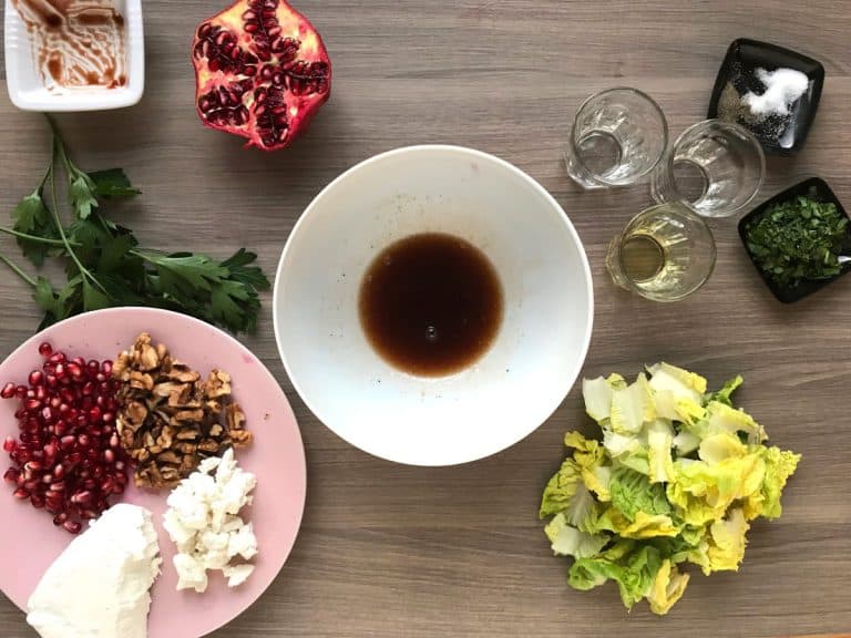 Carpaccio z červené řepy s granátovým jablkem