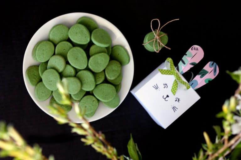 Velikonoční matcha a vanilkové sušenky