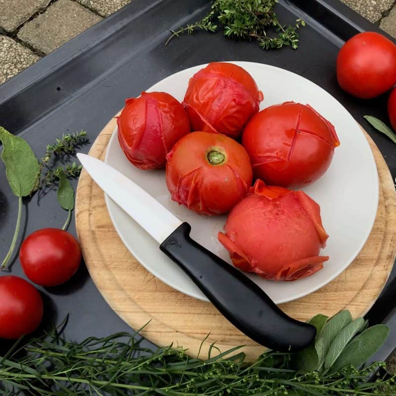 Jak oloupat rajčata