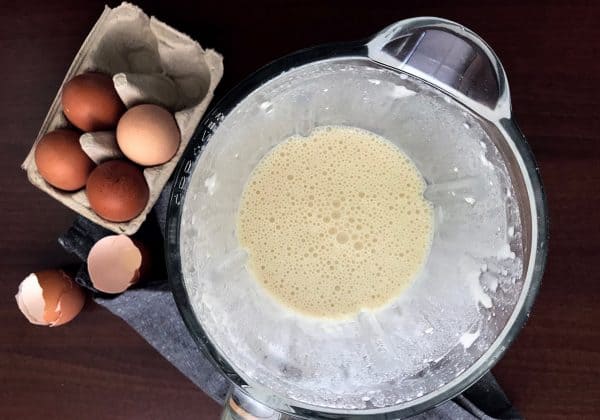 Příprava těsta v mixéru