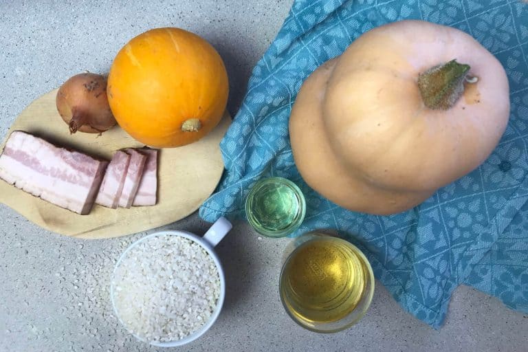 Dýňové rizoto se slaninou a portským vínem