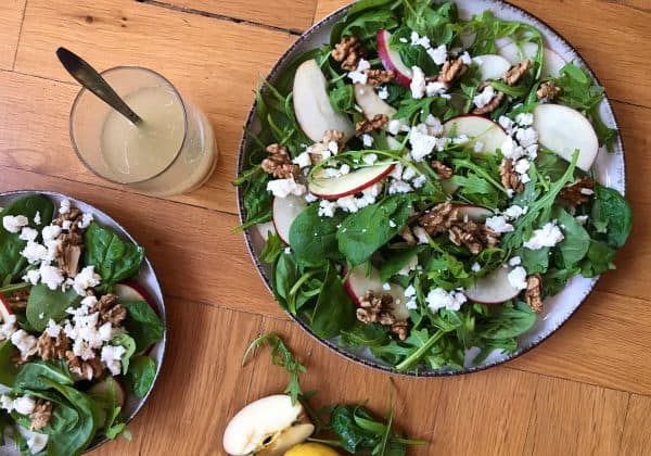 Rukolovo-špenátový salát